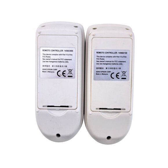 Epson Projector Remote Control Model 145663900 & 145664100 Lot Of 2 Original OEM - Picture 3 of 4